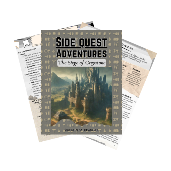 The Siege of Greystone - Side Quest Adventures