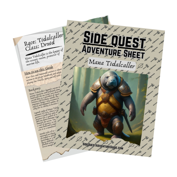 Mana Tidalcaller Druid - Side Quest Adventure Sheet