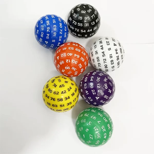 D100 - 100 Sided Acrylic 1pcs Dice - Image 5