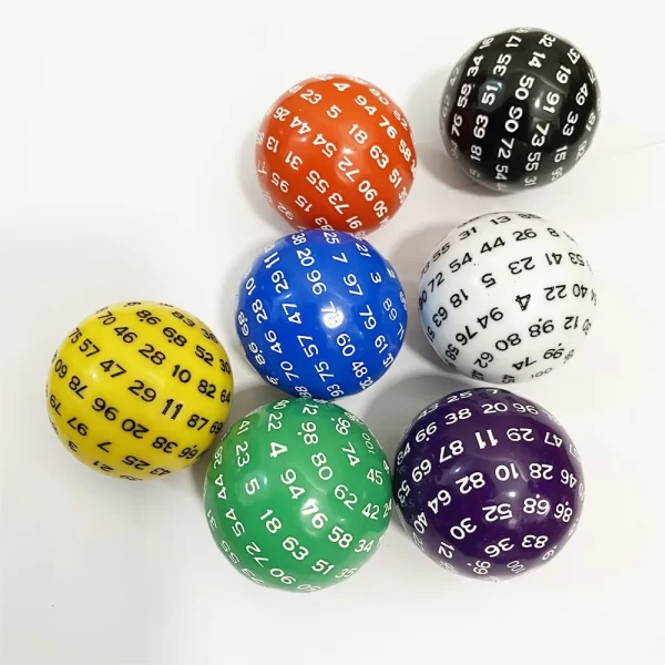 D100 - 100 Sided Acrylic 1pcs Dice - Image 4