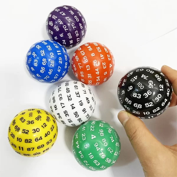 D100 - 100 Sided Acrylic 1pcs Dice - Image 2