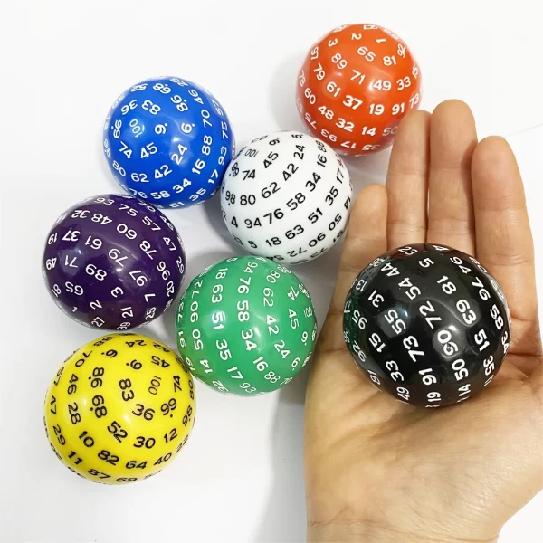 D100 - 100 Sided Acrylic 1pcs Dice