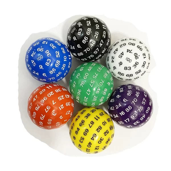 D100 - 100 Sided Acrylic 1pcs Dice - Image 6