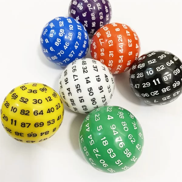 D100 - 100 Sided Acrylic 1pcs Dice - Image 3