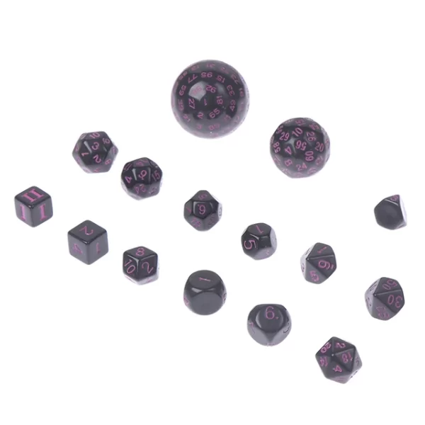 Full D3-D100 15Pcs Dice Kit